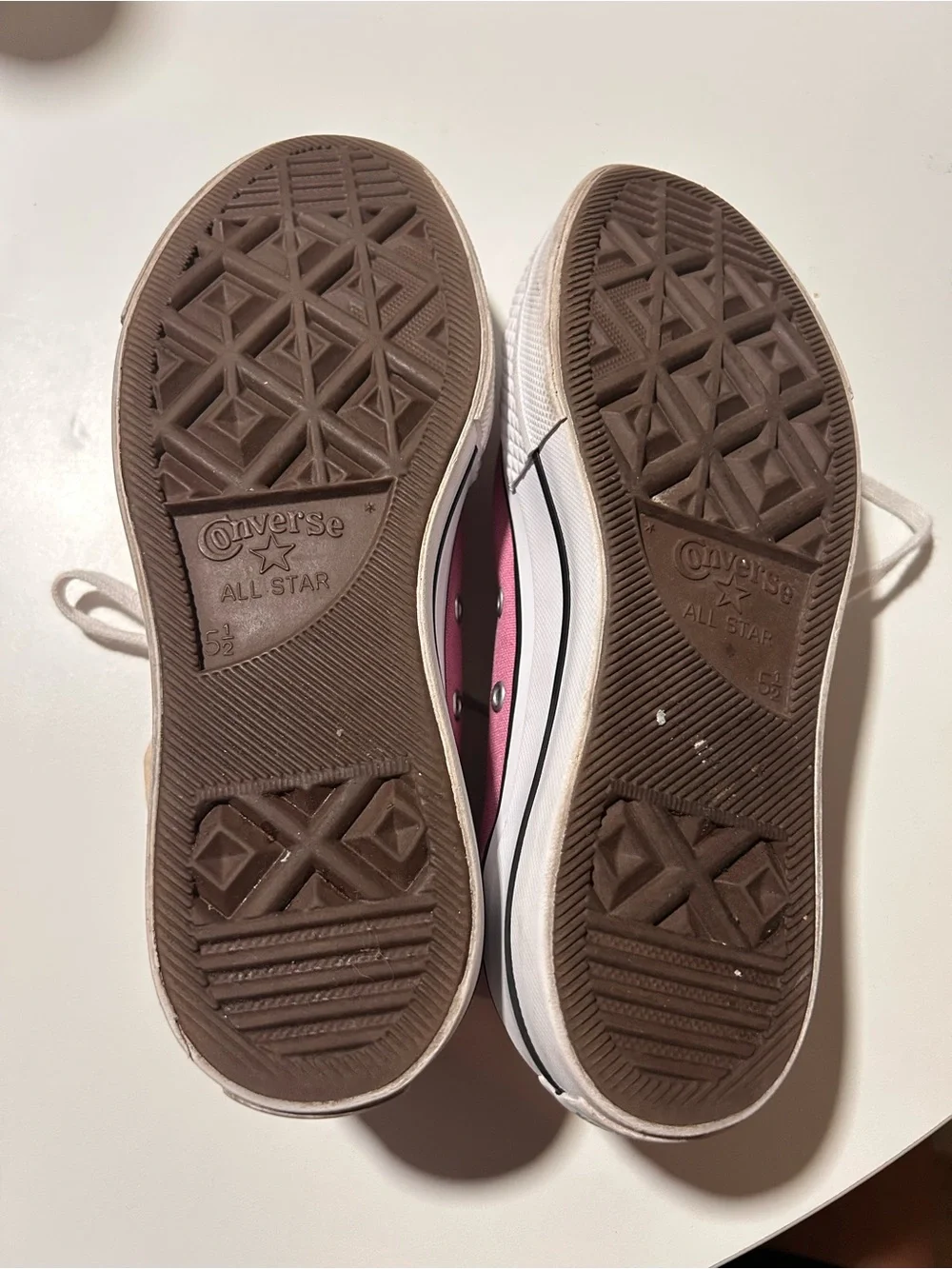 UNISEX Converse Pink High-Top Platform Sneakers